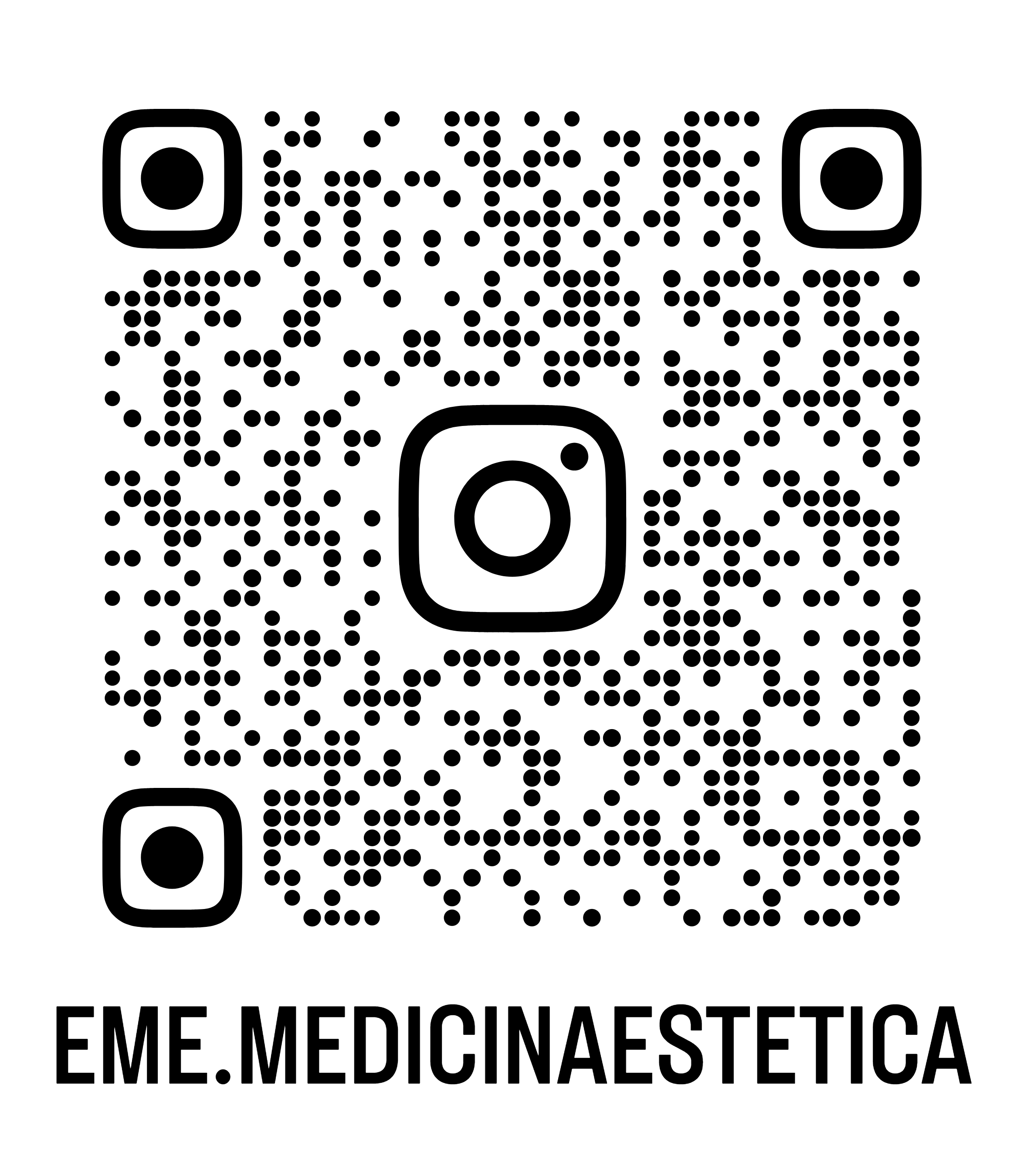 QR para abrir el Instagram de EME Medicina Estética